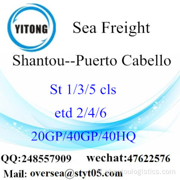 Shantou Porto Frete Marítimo Para Puerto Cabello